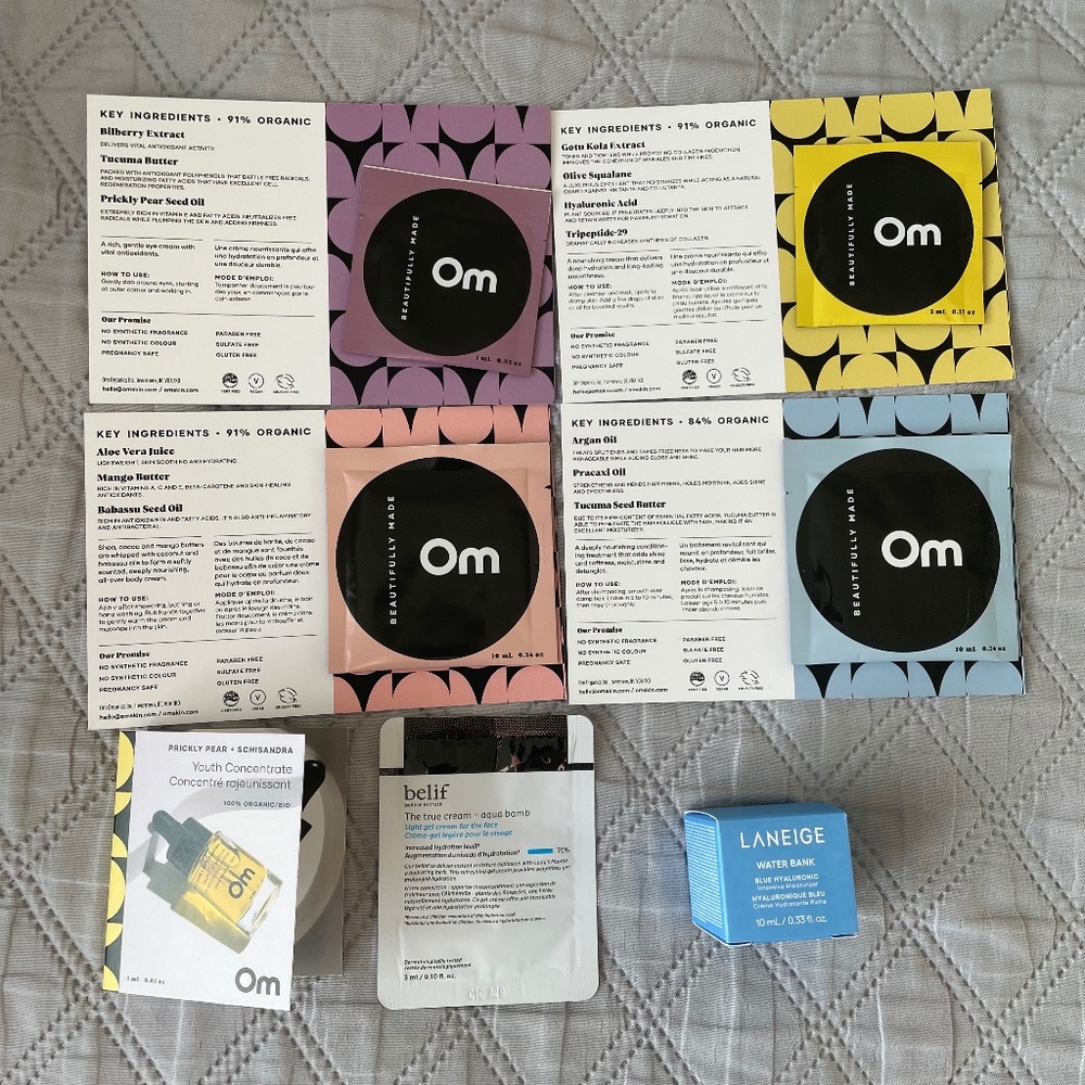 🌙 3/$30 Skincare and Haircare Bundle (Laneige, belif, Om)